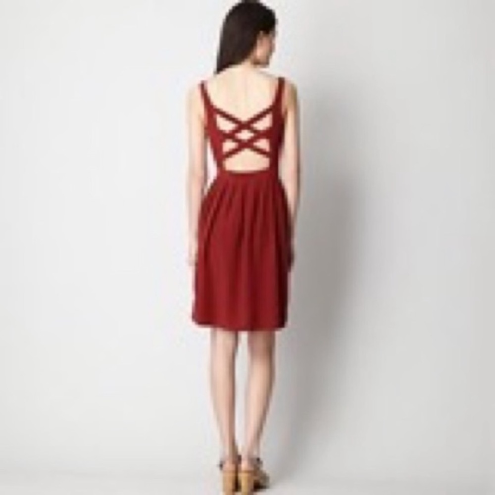 No. 6 Vega Cross Back Button Through Dress